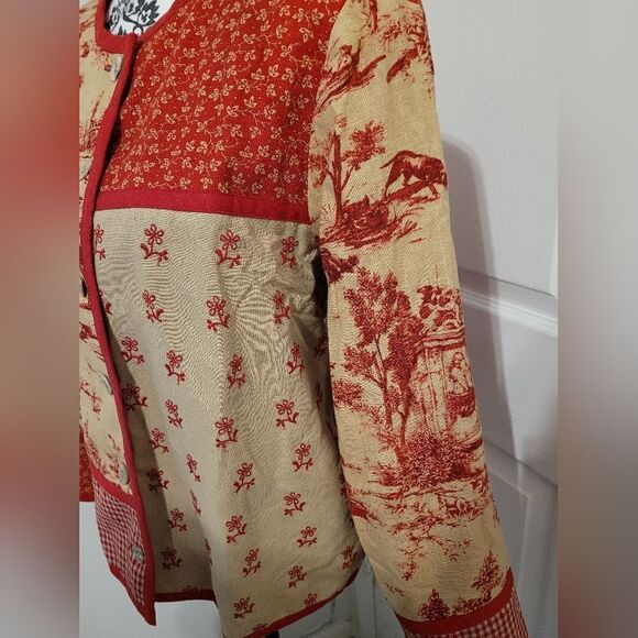 Sharon Young Vintage Linen blend jacket - Picture 4 of 5